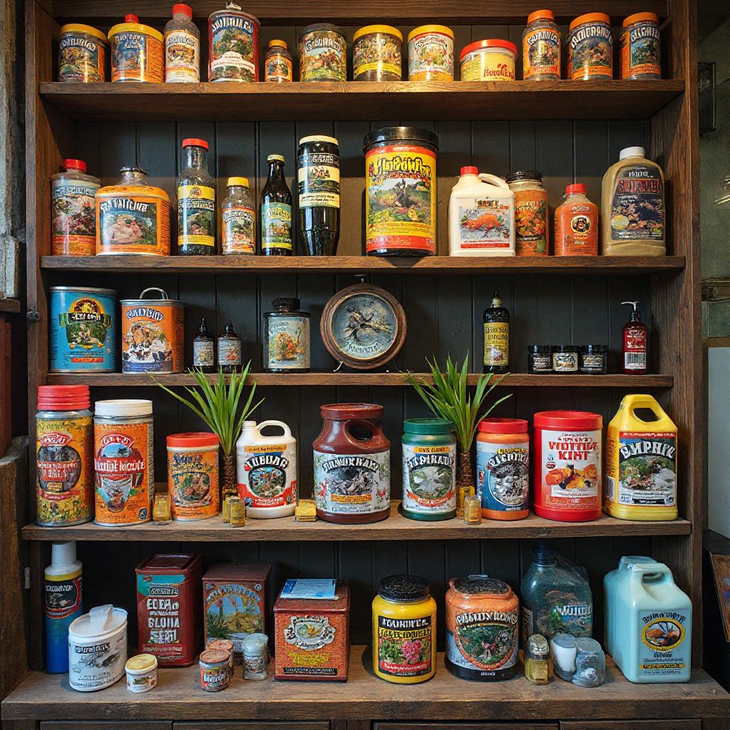 Aquarium supplies and fish food